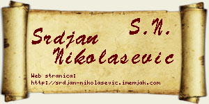 Srđan Nikolašević vizit kartica